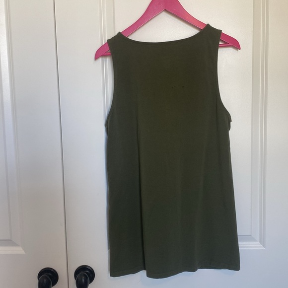 Torrid V Neck‎ Leather Lace Up Tank - Picture 2 of 6